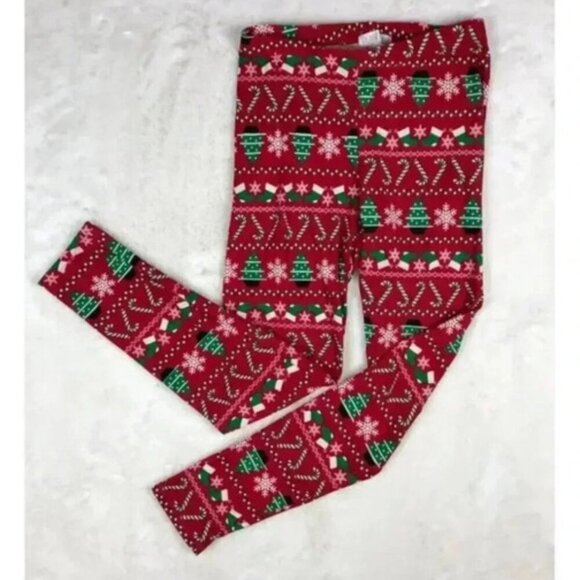 Juniors Christmas Leggings Stocking Stuffer Planet Gold Size Large - Picture 1 of 6